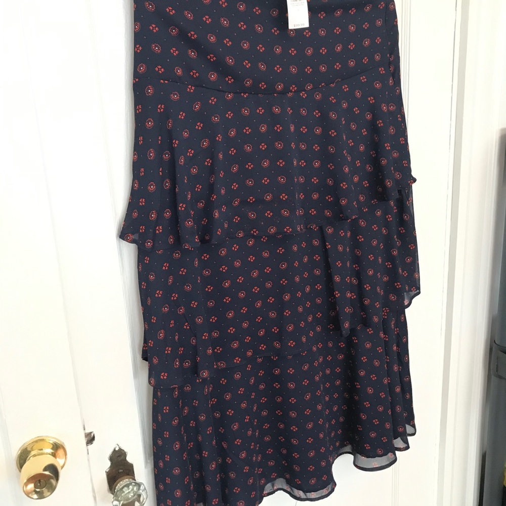 Tiered maxi skirt